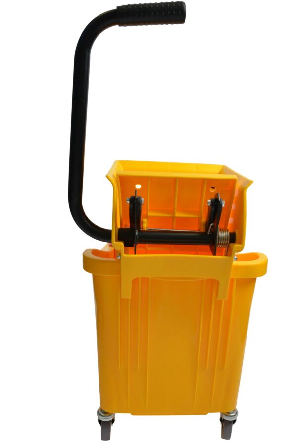 1036 36 Qt Yellow Mop Bucket With Side Press Wringer - Image 3