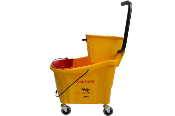 1036 36 Qt Yellow Mop Bucket With Side Press Wringer - Image 2