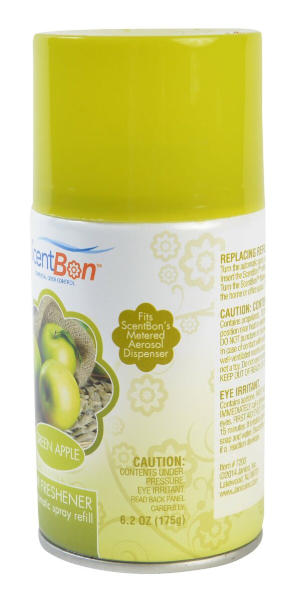 7203 Green Apple Air Freshener Refill Metered Aerosol Can - Pack of 12 - Image 2